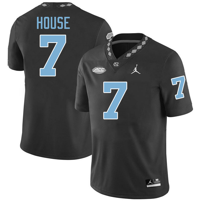 #7 Khmori House North Carolina Tar Heels Jerseys,Apparels,Uniforms Stitched-Black #7 Khmori House North Carolina Tar Heels Jerseys,Apparels,Uniforms Stitched-Black